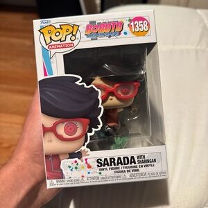 Funko Pop Animation Sarada with Red Glasses, Boruto Anime